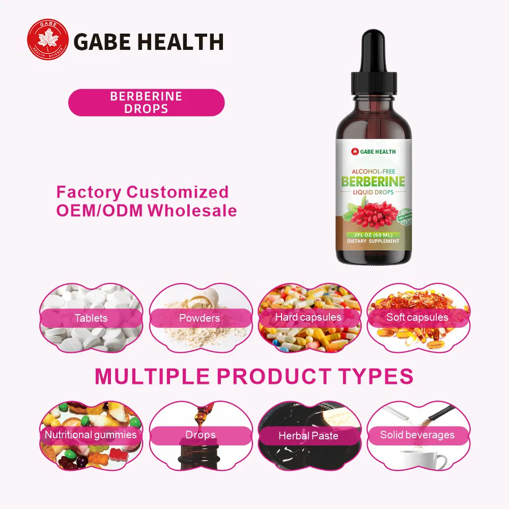 Extrato Natural de Berberina em Gotículas Líquidas Suplemento Herbal Nutriente Equilibra a Saúde Intestinal e Cardiovascular