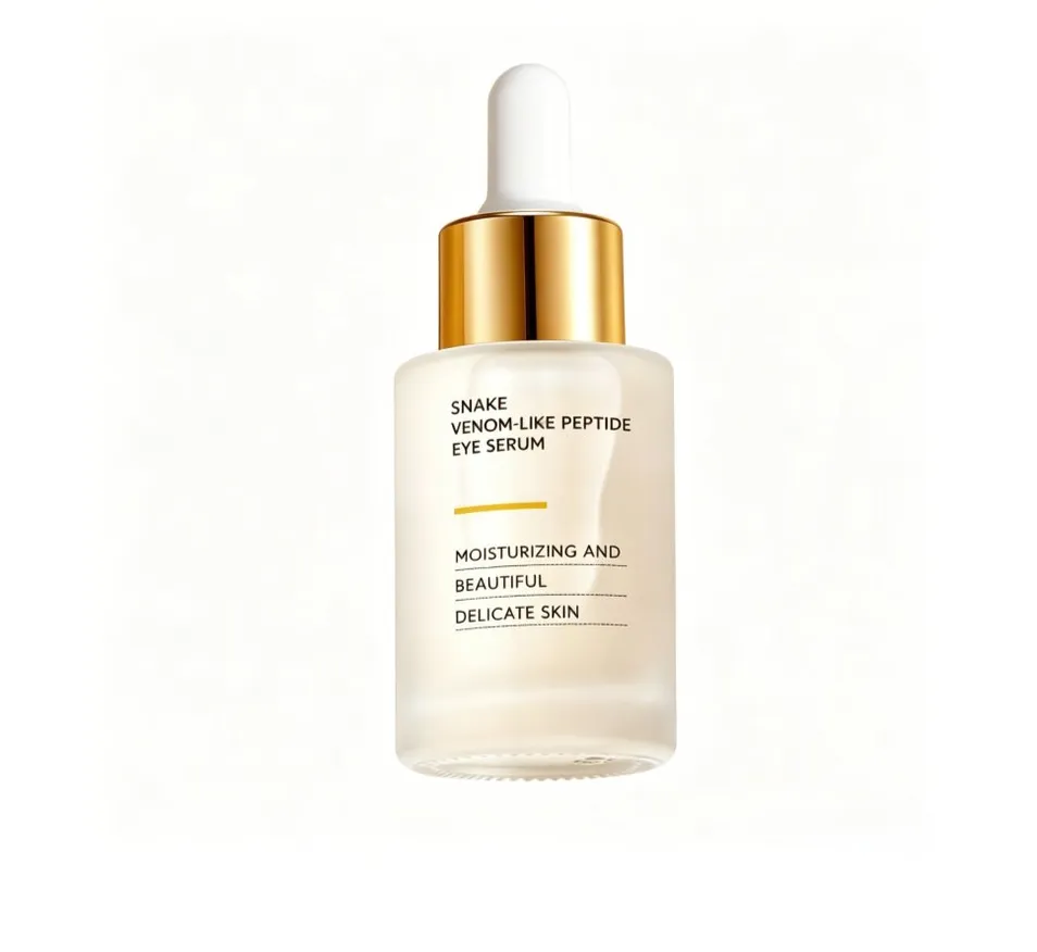Soro para os olhos com peptídeos semelhantes ao veneno de cobra, corretor de olheiras, redutor de rugas e linhas finas, iluminador e hidratante cosmético