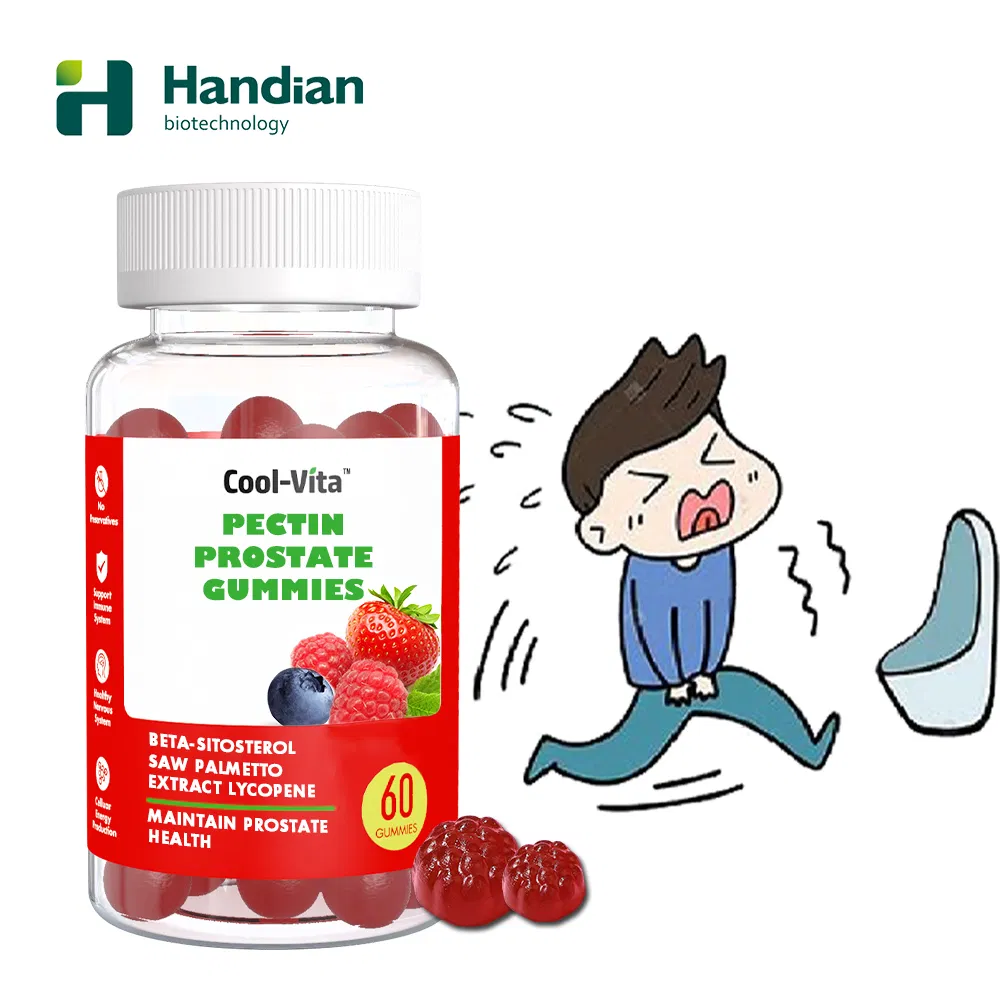 Reduza as Idas ao Banheiro à Noite Apoie Seu Próstata Envelhecida Suplemento Gummy para Homens
