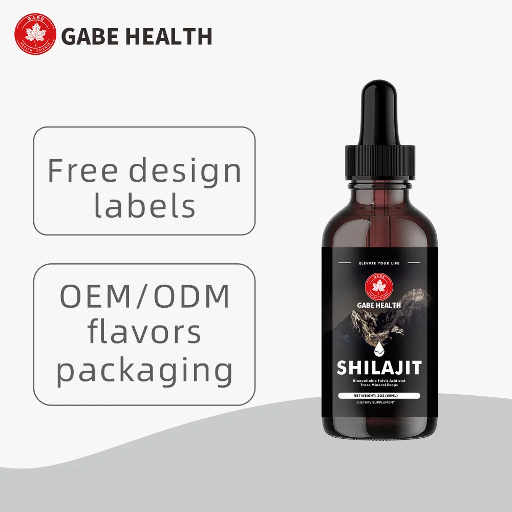 Gotas de Shilajit Purificado Natural Antioxidante Natural Apoia o Bem-Estar Imunológico e Cerebral Suplemento Oral Diário