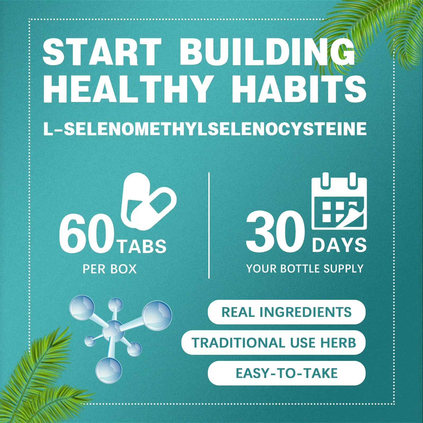 Suplemento de Selênio (L-Selenometionina) 200mcg - Suporte à Saúde da Tireóide e Cardiovascular