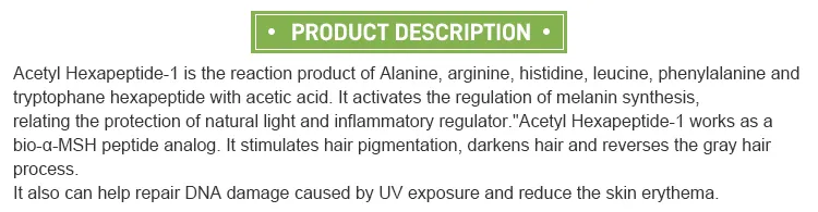 Peptídeo Cosmético Anti-Envelhecimento Acetil Hexapeptide-1 CAS 448944-47-6