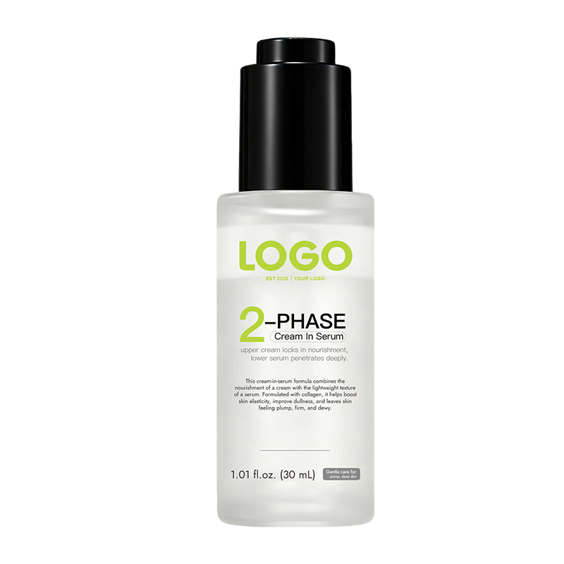 Linhas de Marca Própria Aumentam a Elasticidade da Pele Hidratar Preencher Firmar Aparência Jovem 58% Colágeno de Baixa Molecular 5% Botânico 2 Creme Sérum em Fase