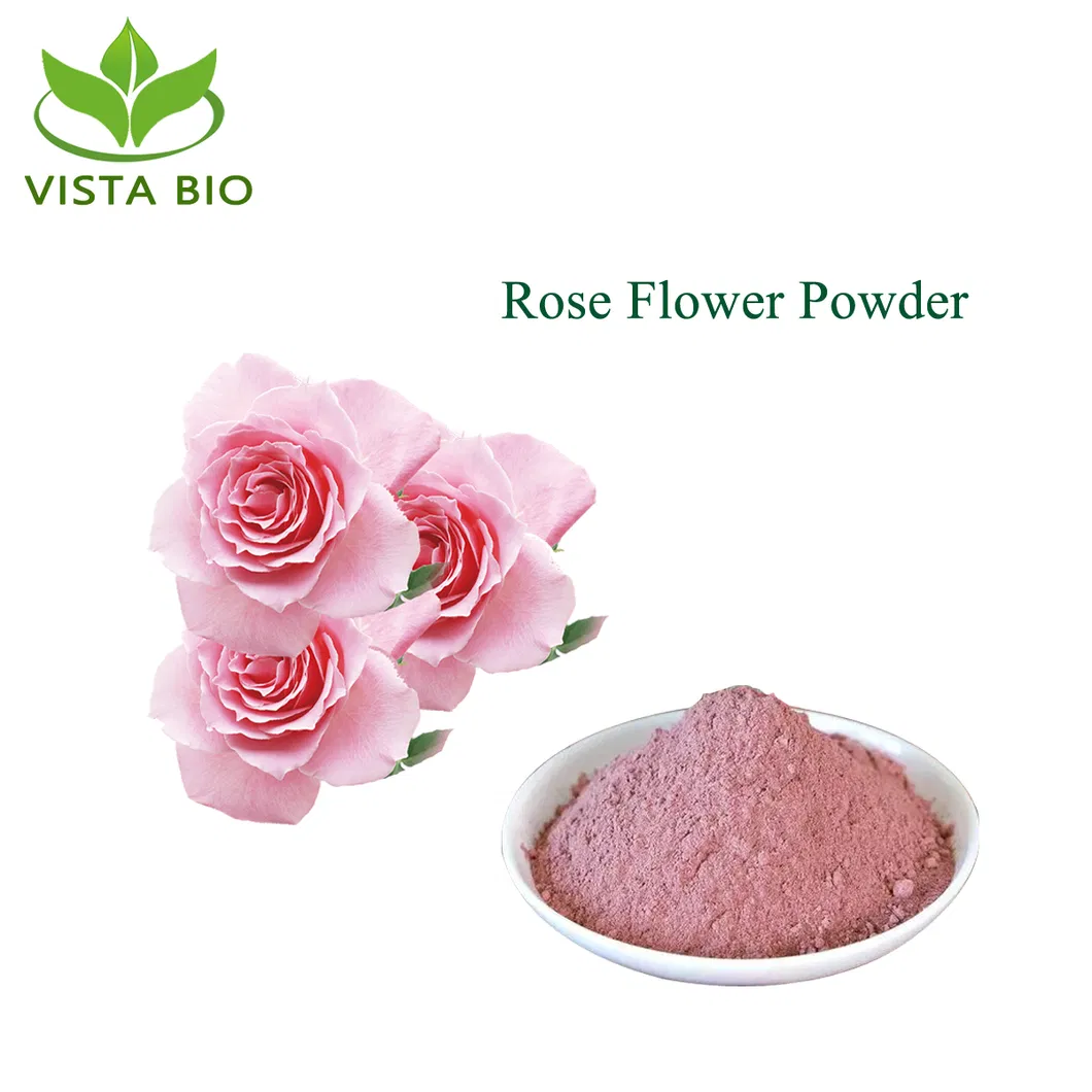 100% Pó de Flor Rosa Rugosa Natural Extrato de Flor de Rosa para Cuidados com a Pele