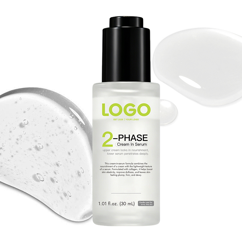 OEM Suave Linhas Finas Aumenta Elasticidade Hidrata Preenche Firme Brilhante 58% Colágeno de Baixa Molecular 5 Extrato Botânico 2 Creme Sérum em Fase