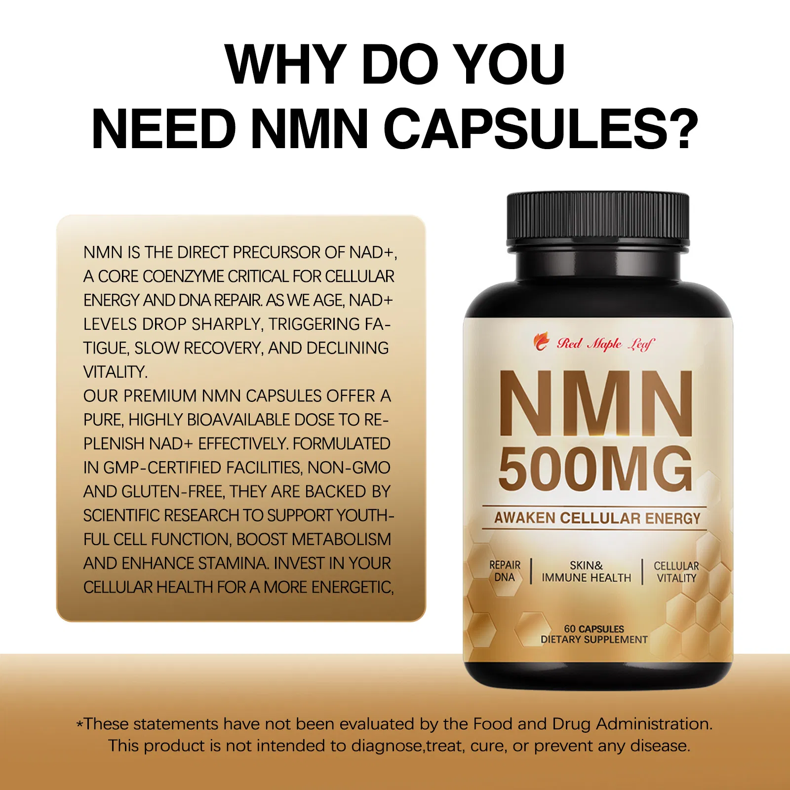 Cápsulas de Nmn para Efeitos Antienvelhecimento e Proteção Cardiovascular