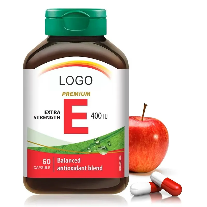 Vitamina E Natural Bom para a Pele Crescimento do Cabelo Suporte Antioxidante Suplemento