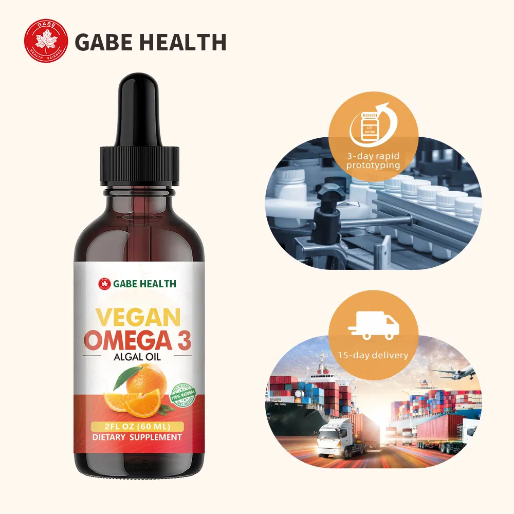 Óleo Natural Puro Omega 3 Gotas Líquidas Ricas em EPA DHA Suporte à Saúde Cardiovascular Melhora da Memória Cuidado com a Visão Suplemento