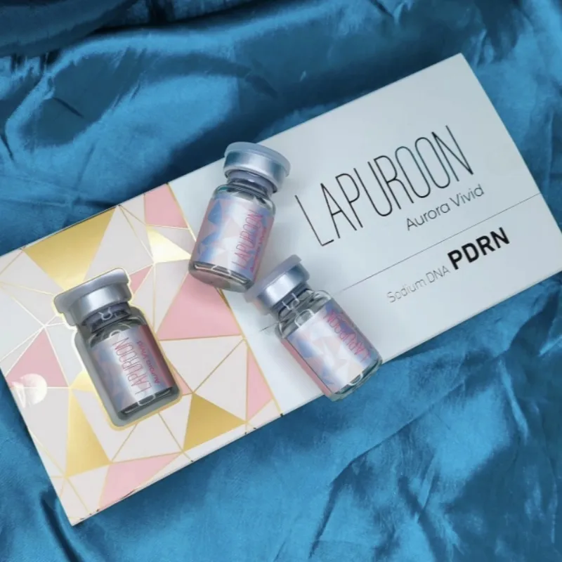 Lapuroon Aurora Vivid (5ml*5) Pdrn Hidratação Profunda e Firmadora da Pele Lapuroon Aurora Super Sódio DNA Pdrn
