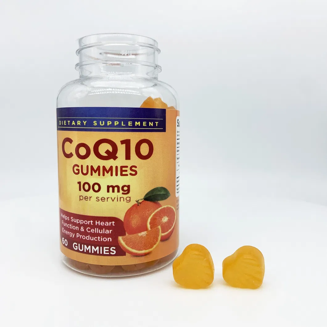 OEM Atacado Coenzima Q10 Gomas Coq10 Suplemento Coq10 Gomas 100mg Saúde do Coração Produção de Energia Celular Suporte Antioxidante