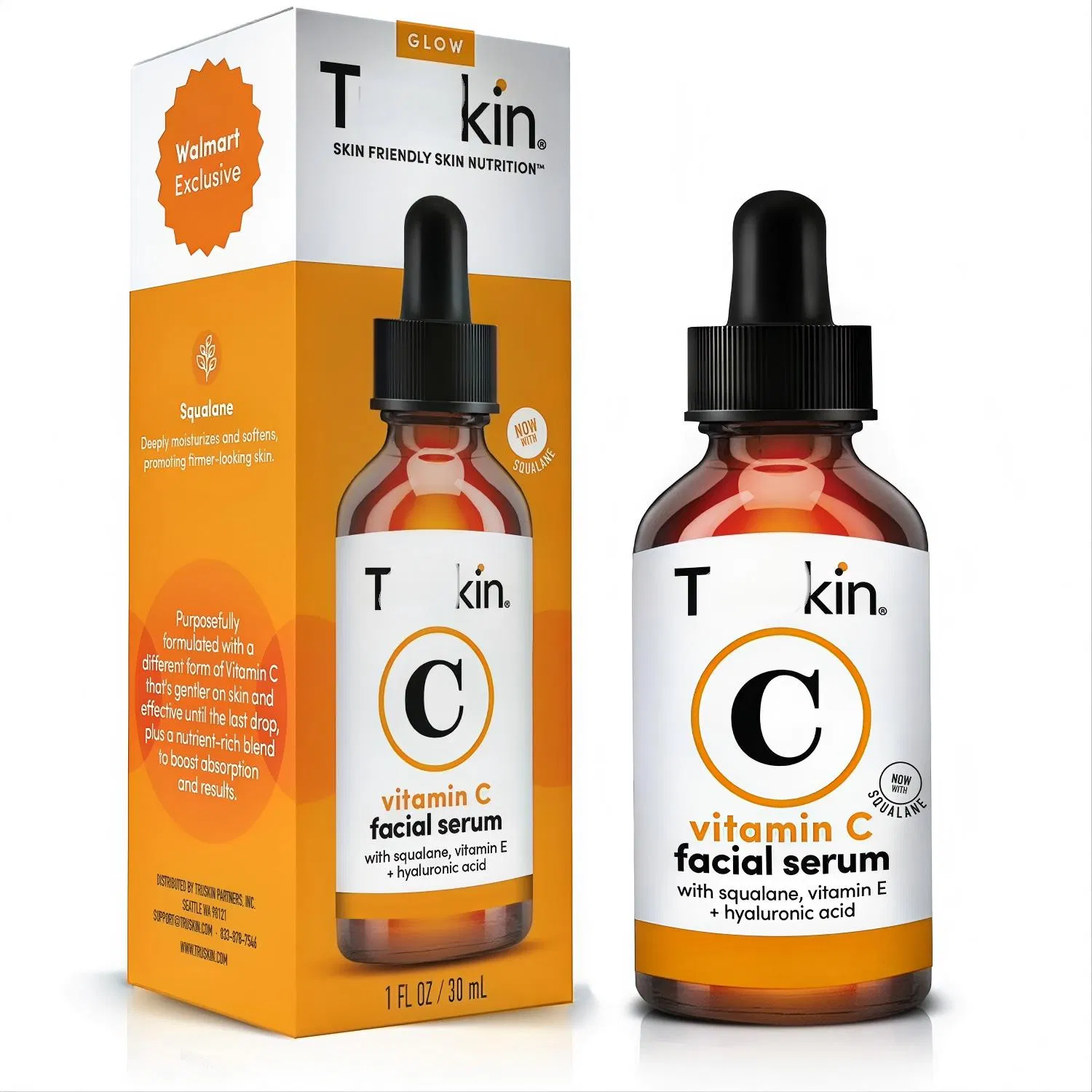 Sérum Facial Clareador de Vitamina C com Squalano Calmante