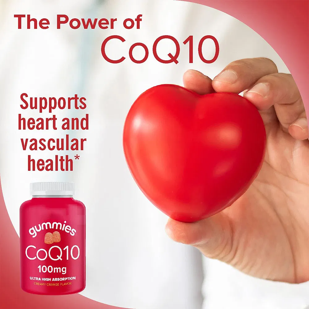 Vitaminas 100mg Coenzima Q10 Antioxidante Natural Suplemento Dietético Coq10 Gomas para a Saúde do Coração