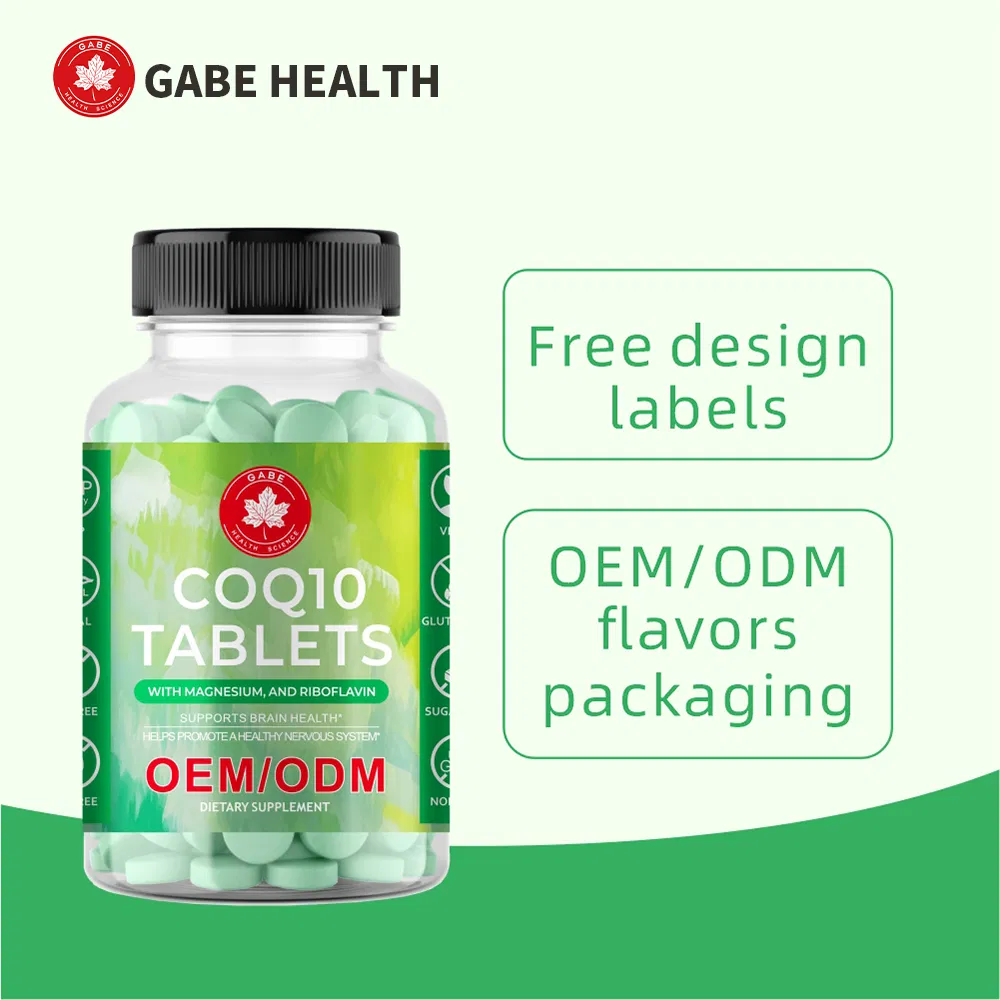 Suplemento Diário de Nutrição para Apoio Energético e Bem-Estar Cardiovascular Vegano Coq10 Tablets