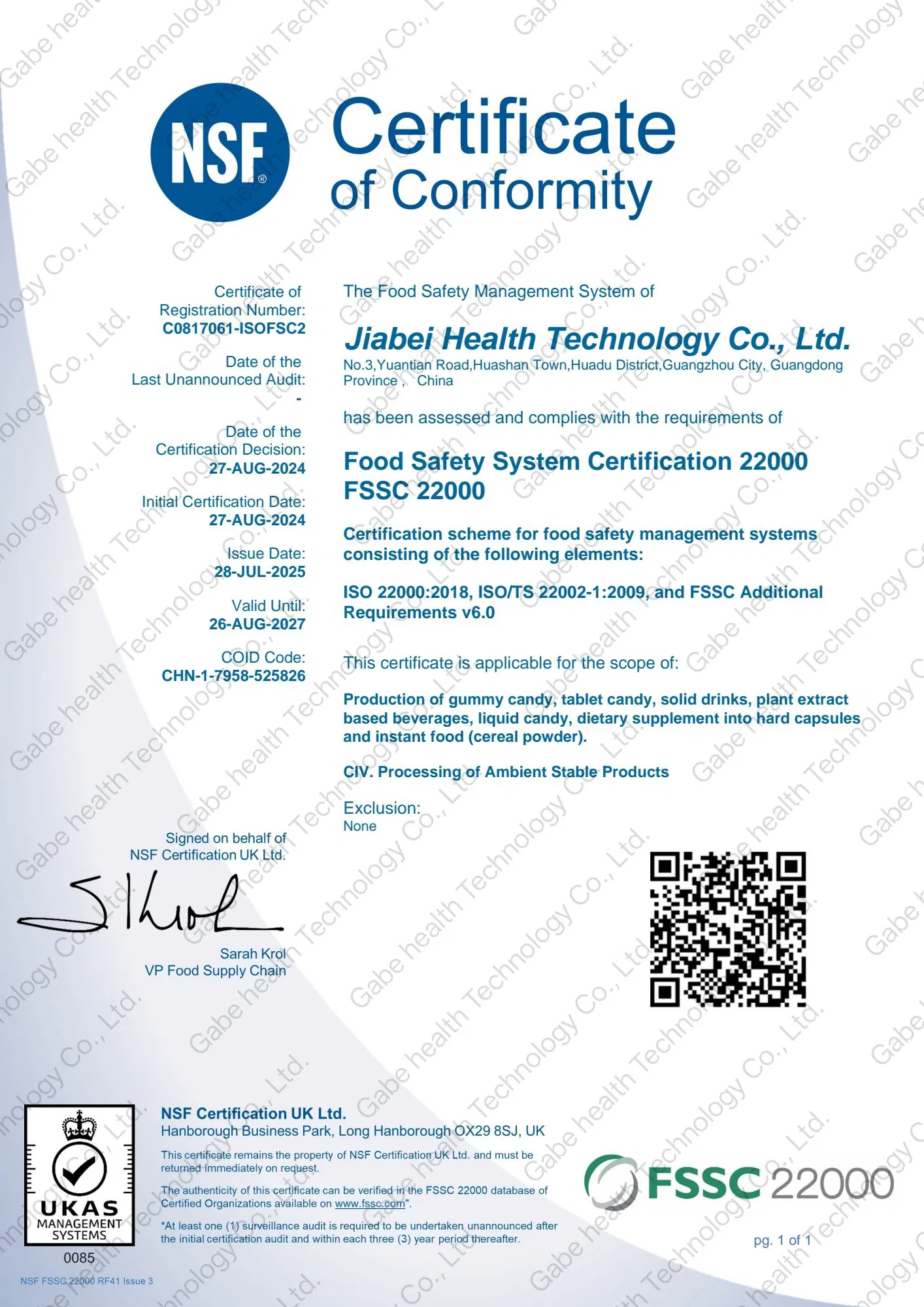 Certificação ISO