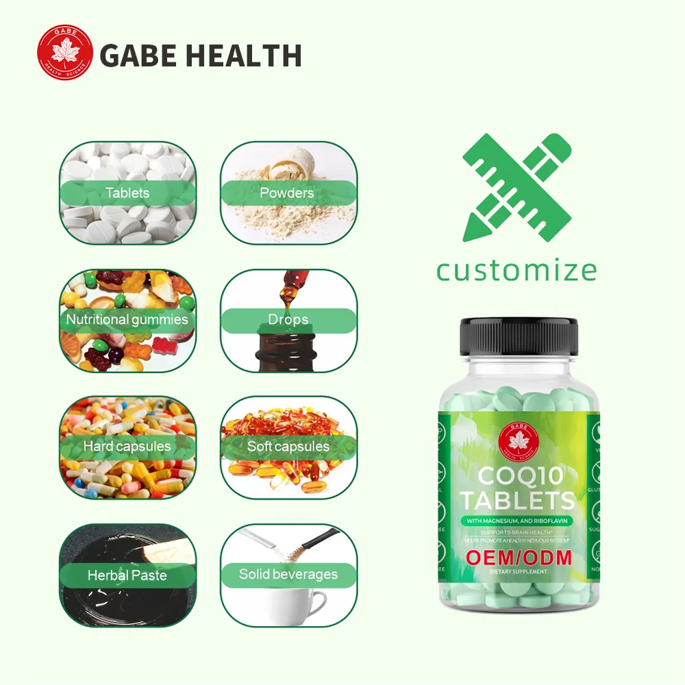 Coenzima Q10 Comprimidos Suporte de Energia Bem-Estar Cardiovascular Suplemento Nutricional Diário