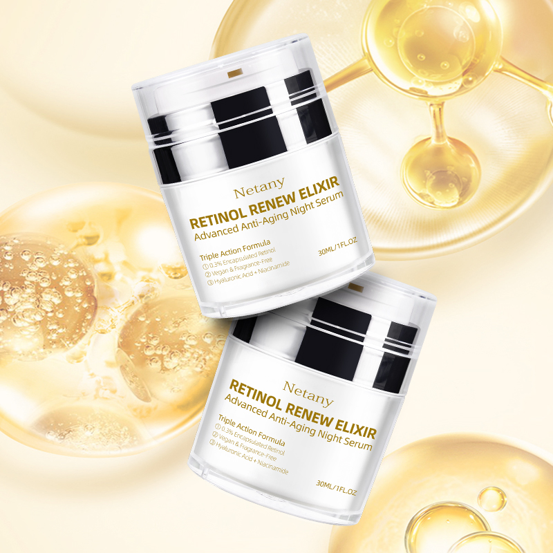 Sérum de Reparação com Retinol Preço de Fábrica Creme Facial Noturno Antienvelhecimento Reparação de Barreira Clareamento e Hidratação Solução de Cuidados com a Pele para Radiação Jovial Creme Facial