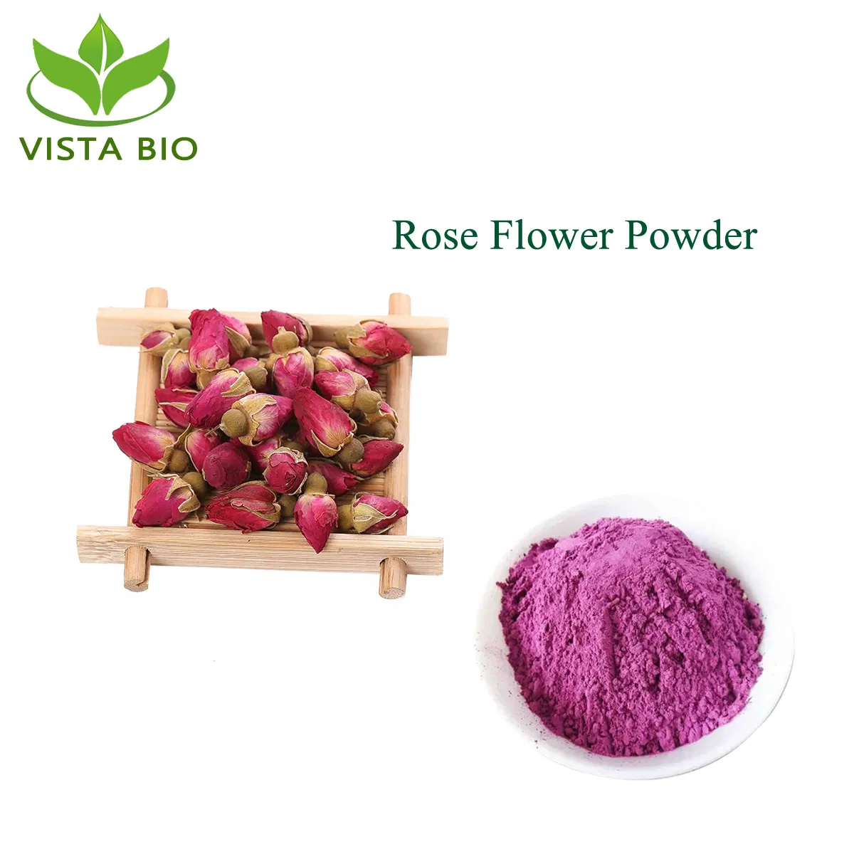 100% Pó de Flor Rosa Rugosa Natural Extrato de Flor de Rosa para Cuidados com a Pele