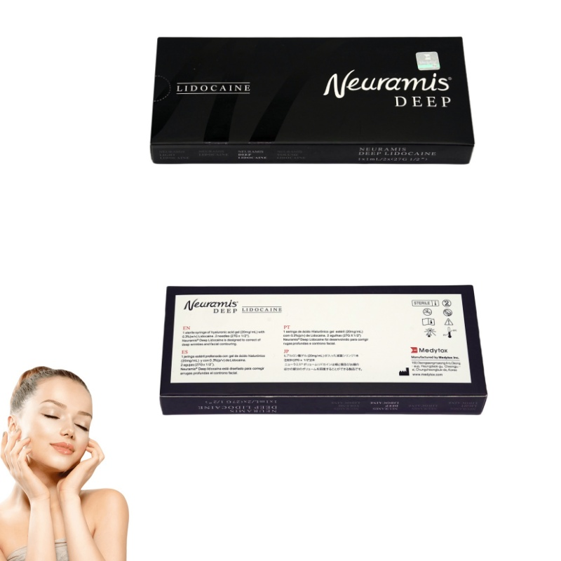 1ml Preenchimento Dérmico Coreano para Lifting Facial, Alisamento de Rugas, Hidratação da Pele e Preenchimentos para Beleza