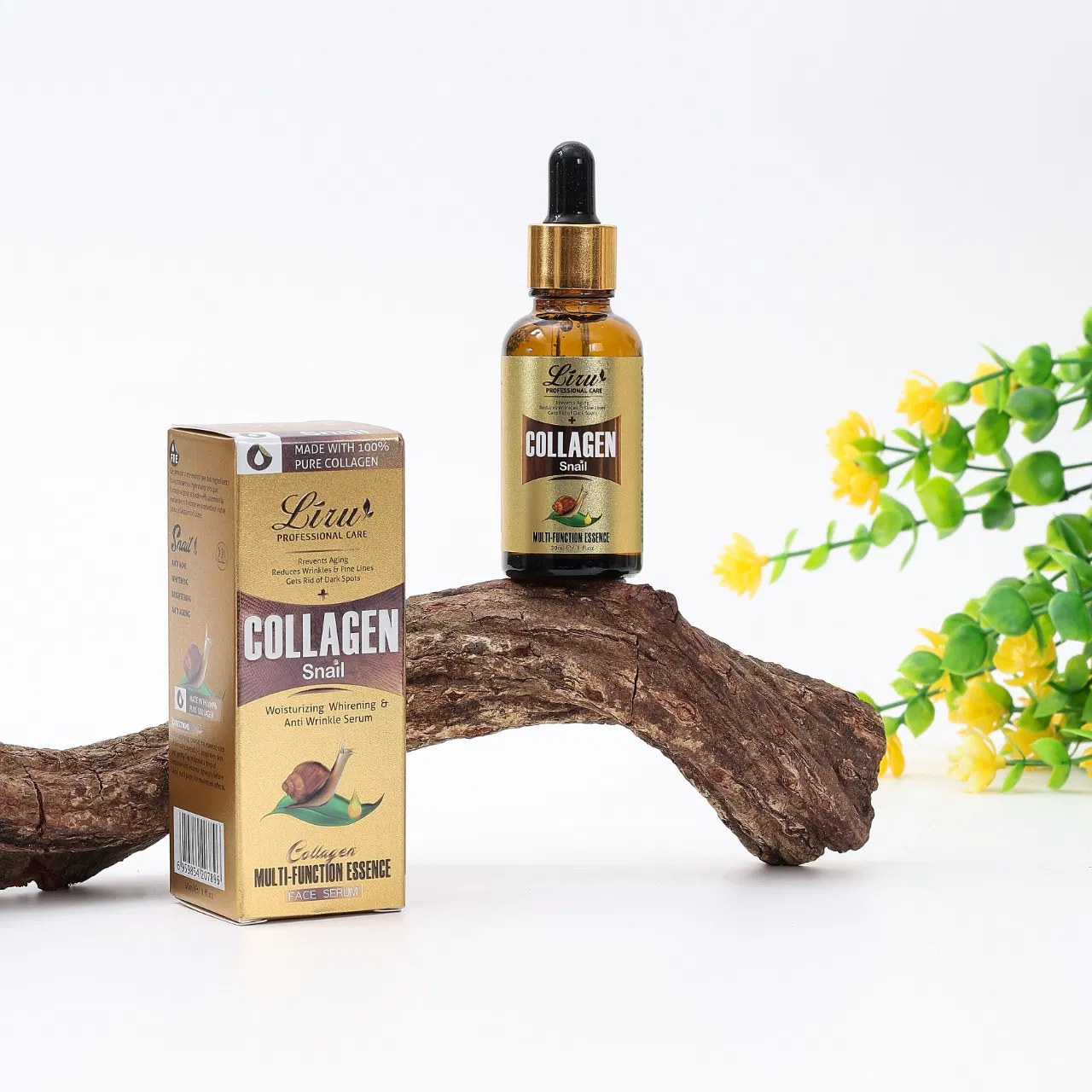 Sérum Revitalizante de Caracol com Vitamina E para Pele Radiante