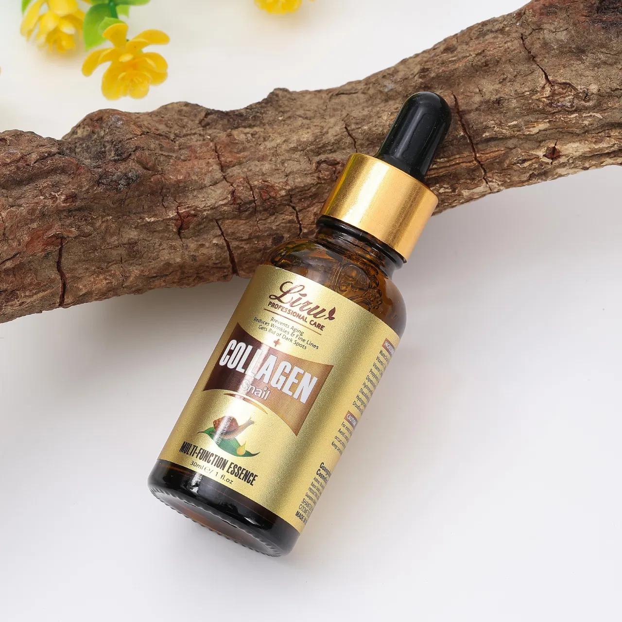Sérum Facial de Reparação de Colágeno de Caracol Liru Juventude Renovadora Firmadora