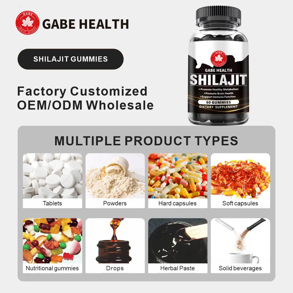 Gomas de Shilajit do Himalaia - Suporte de Energia e Suplemento Antioxidante com Ácido Fulvico e Minerais Traço, Sabor Natural de Frutas Vermelhas, 60 Gomas para Adultos