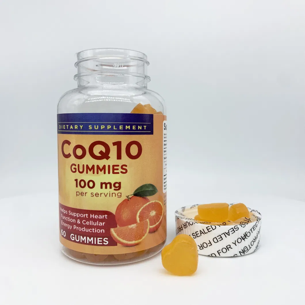OEM Atacado Coenzima Q10 Gomas Coq10 Suplemento Coq10 Gomas 100mg Saúde do Coração Produção de Energia Celular Suporte Antioxidante