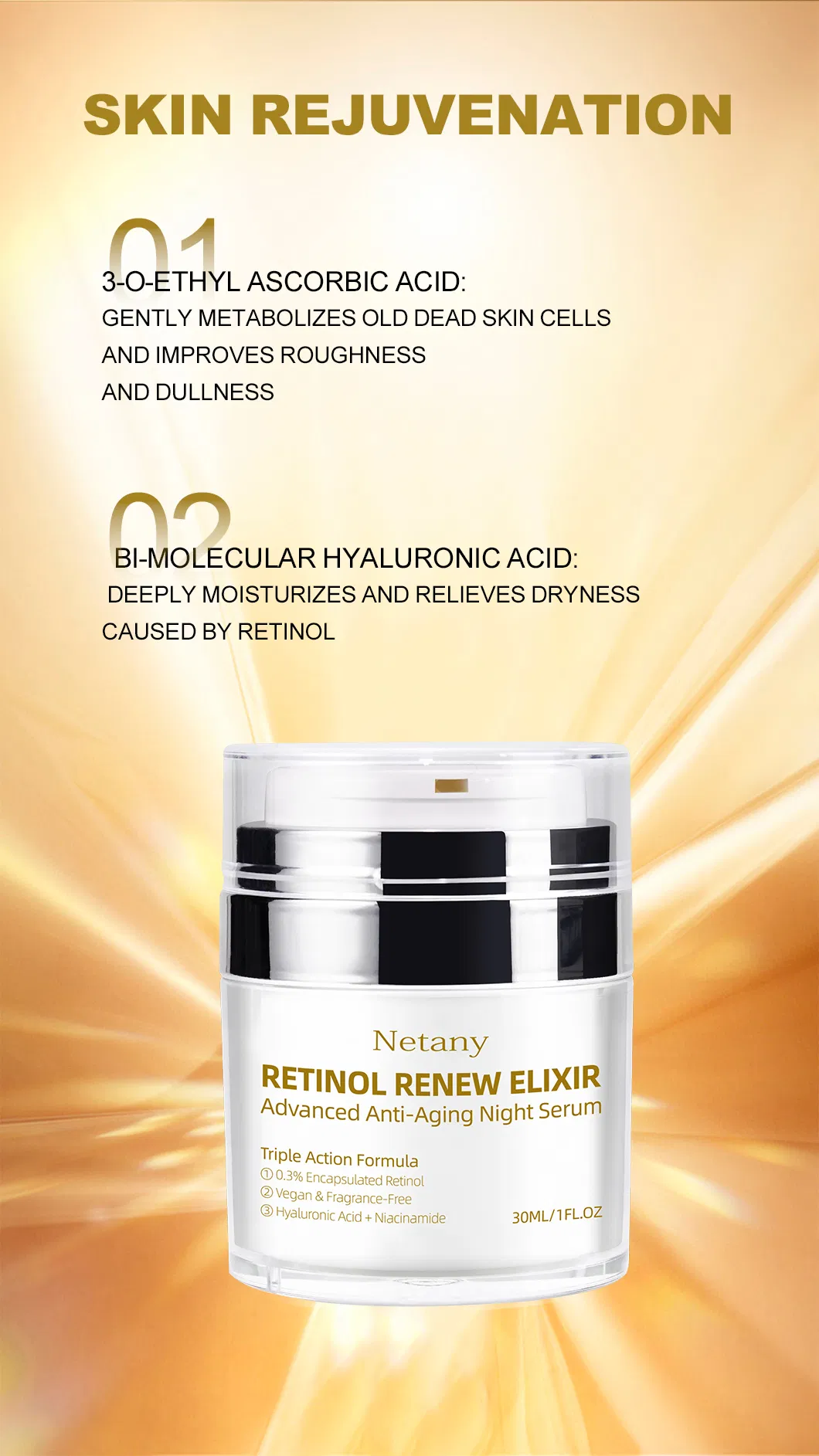 Creme Facial Reparação de Barreira Clareamento e Hidratação
