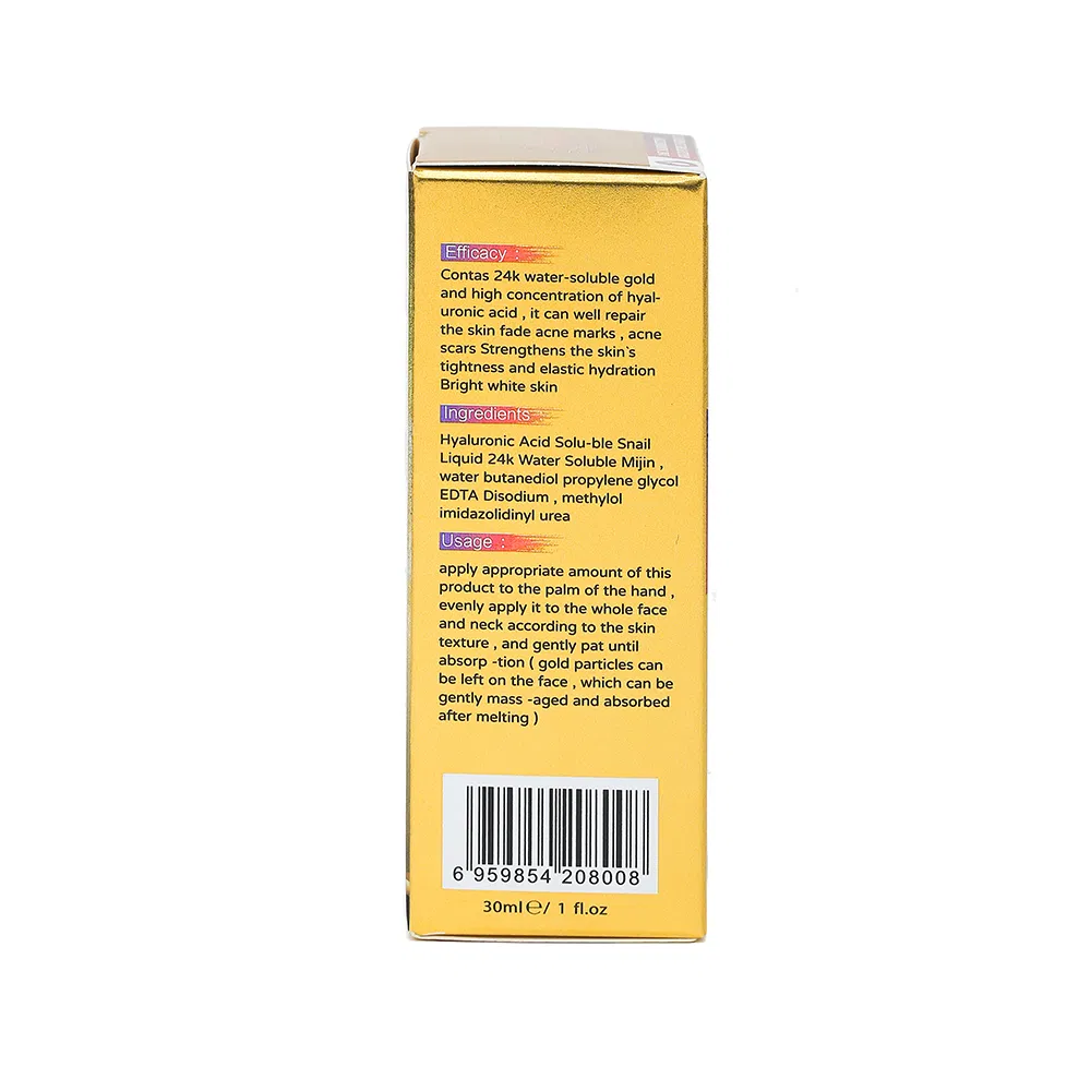Atacado de Fábrica Cuidados com a Pele 24K Sérum de Colágeno Reparador Hidratante Facial Ouro Antienvelhecimento