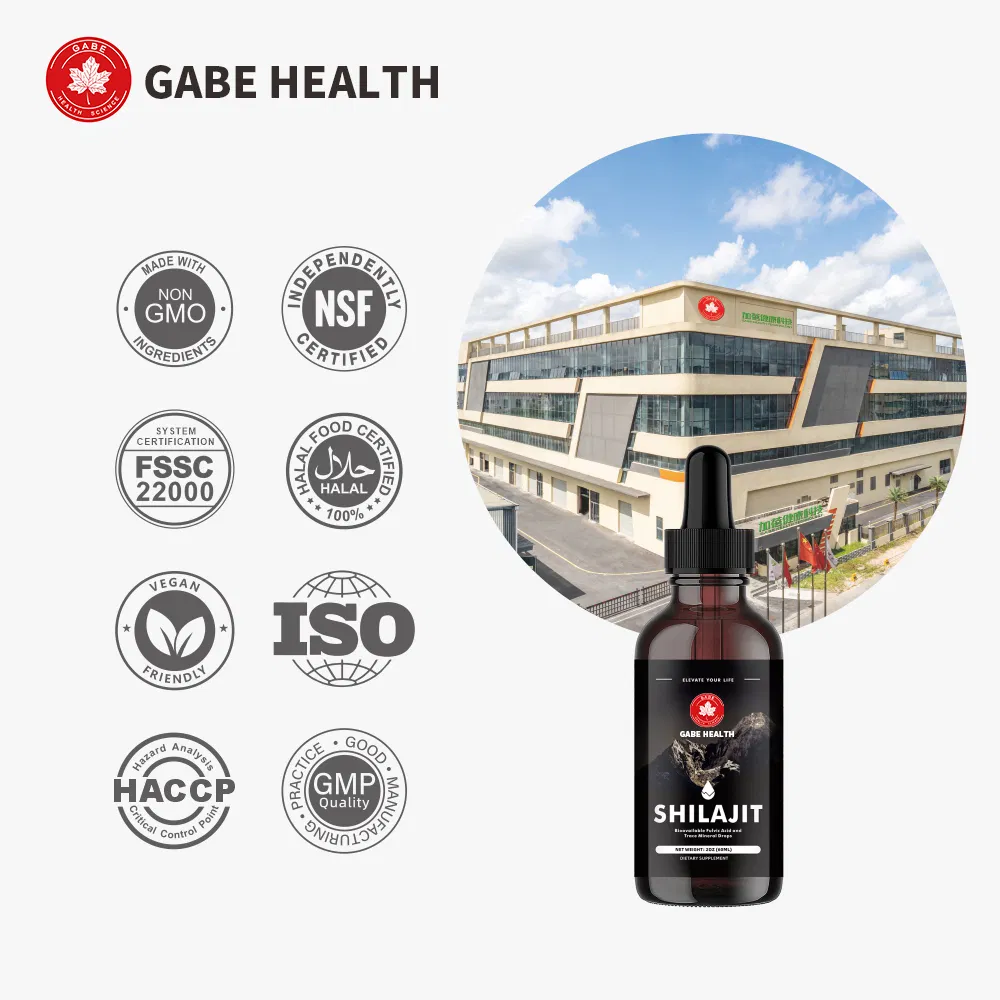 Gotas de Shilajit Purificado Natural Antioxidante Natural Apoia o Bem-Estar Imunológico e Cerebral Suplemento Oral Diário