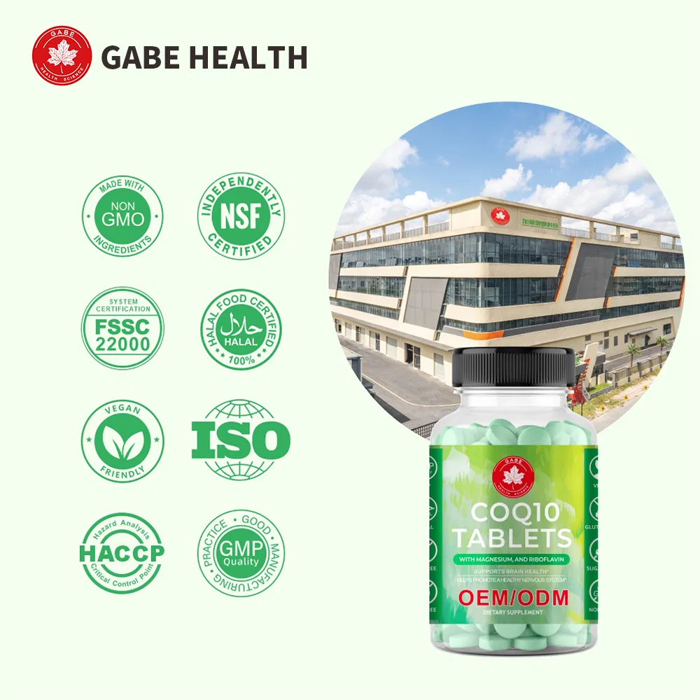 Coenzima Q10 Comprimidos Suporte de Energia Bem-Estar Cardiovascular Suplemento Nutricional Diário
