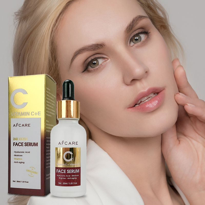 Hidratante Livre de Crueldade Nourishing e Vitamina C 24K Sérum Facial Gold Essence