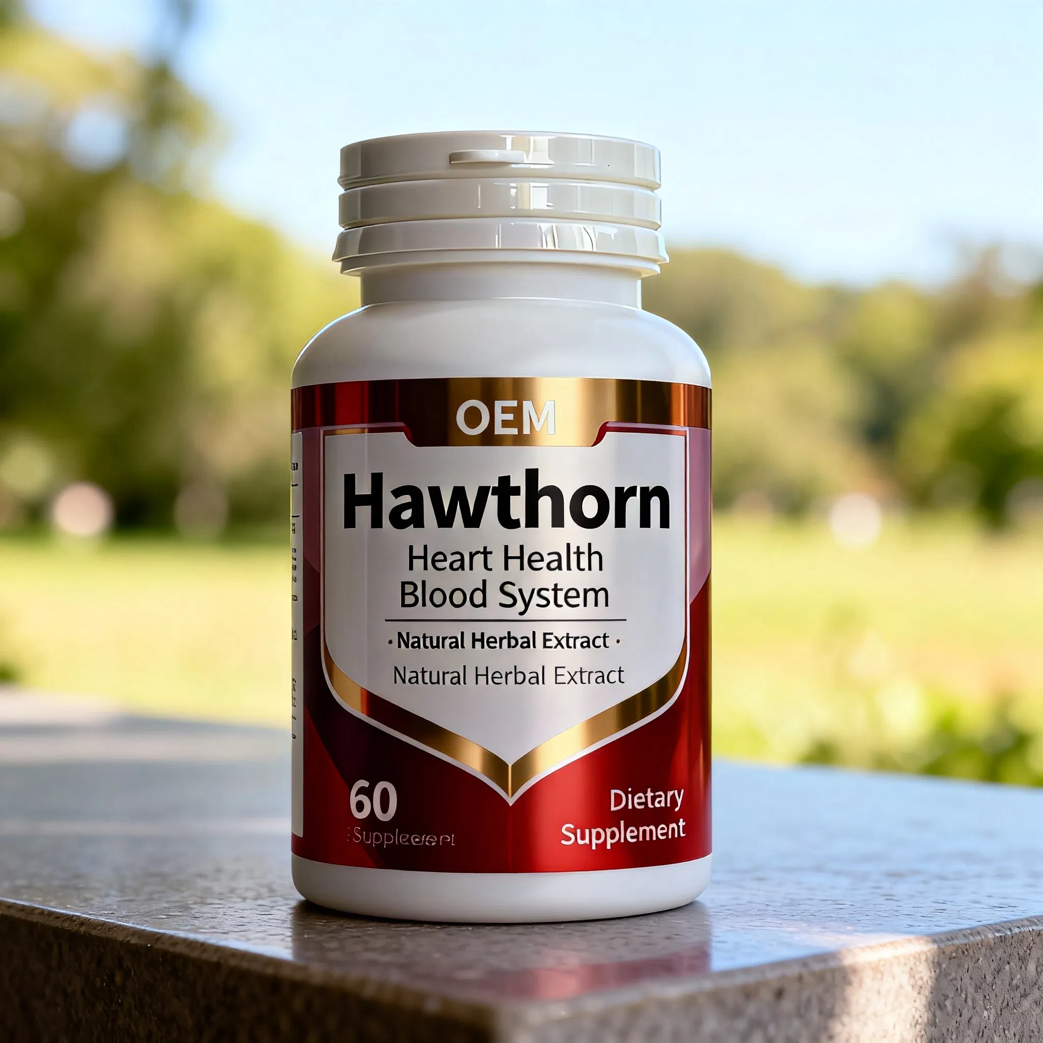 Comprimidos de Hawthorn Saúde do Coração e Suporte Cardiovascular Suplemento Crataegus Atacado OEM/ODM