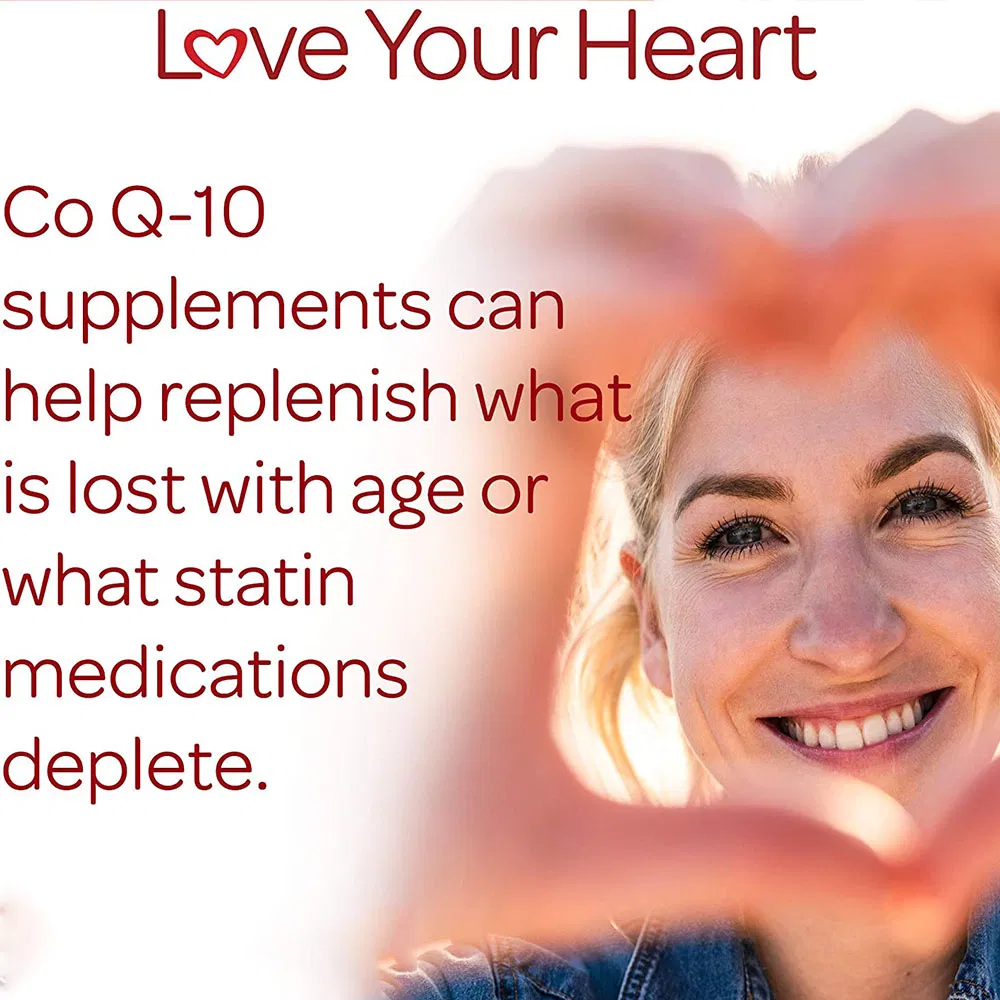 Vitaminas 100mg Coenzima Q10 Antioxidante Natural Suplemento Dietético Coq10 Gomas para a Saúde do Coração