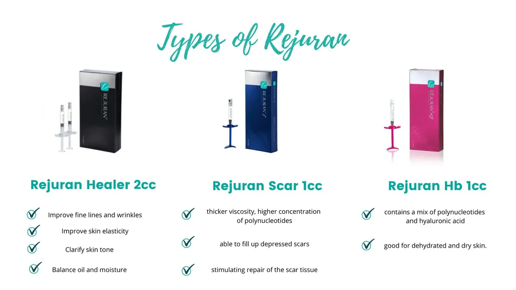 Rejuran Skin Booster acalma a pele e ajuda a restaurar o ácido hialurônico da pele - hidratação profunda