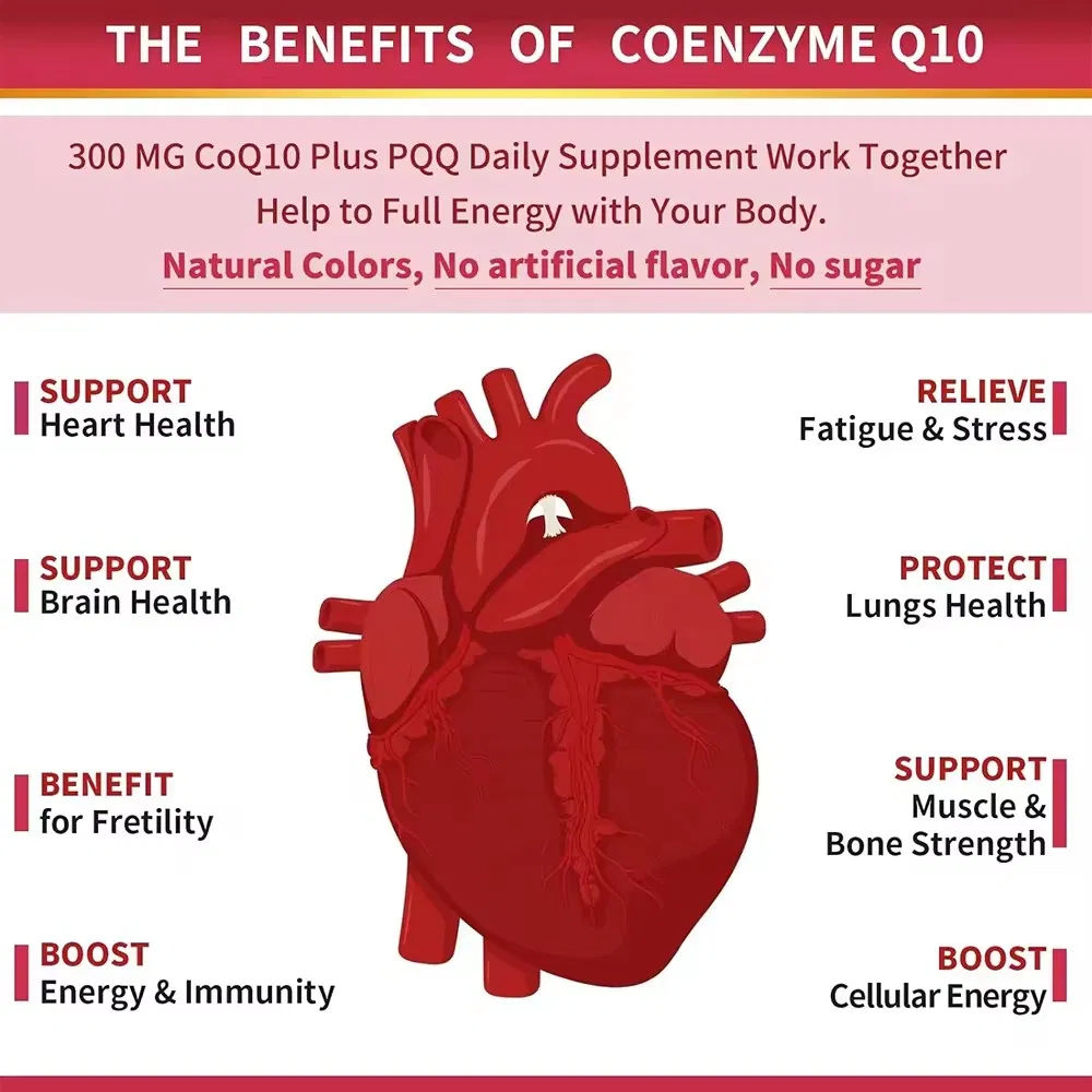 Cápsulas de Saúde Cardiovascular Vitalidade do Coração OEM/ODM Aumentam o Foco e a Clareza Mental Cápsulas Softgel Suplementos Dietéticos