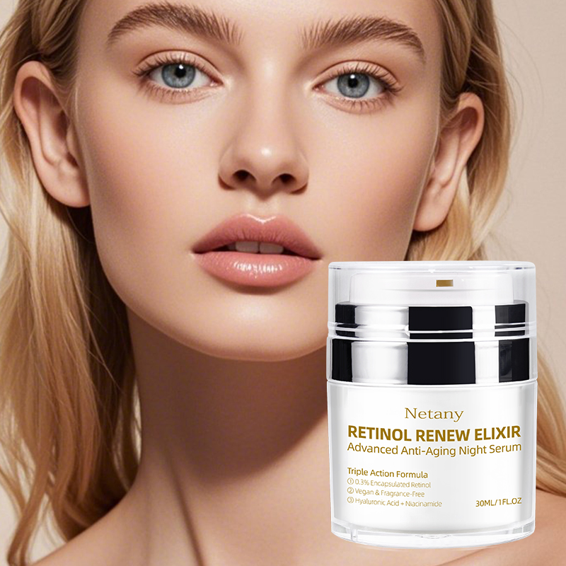 Sérum de Reparação com Retinol Preço de Fábrica Creme Facial Noturno Antienvelhecimento Reparação de Barreira Clareamento e Hidratação Solução de Cuidados com a Pele para Radiação Jovial Creme Facial