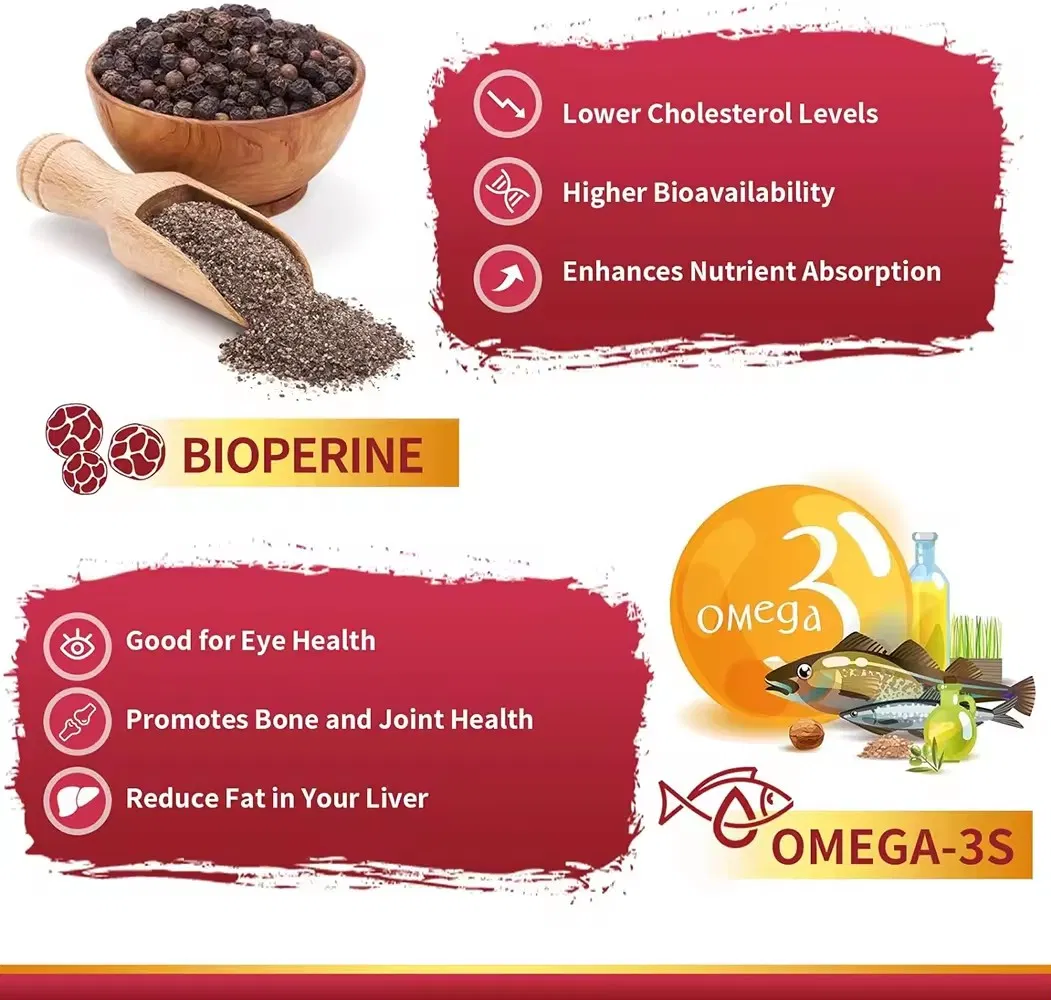 Cápsulas de Saúde Cardiovascular Vitalidade do Coração OEM/ODM Aumentam o Foco e a Clareza Mental Cápsulas Softgel Suplementos Dietéticos