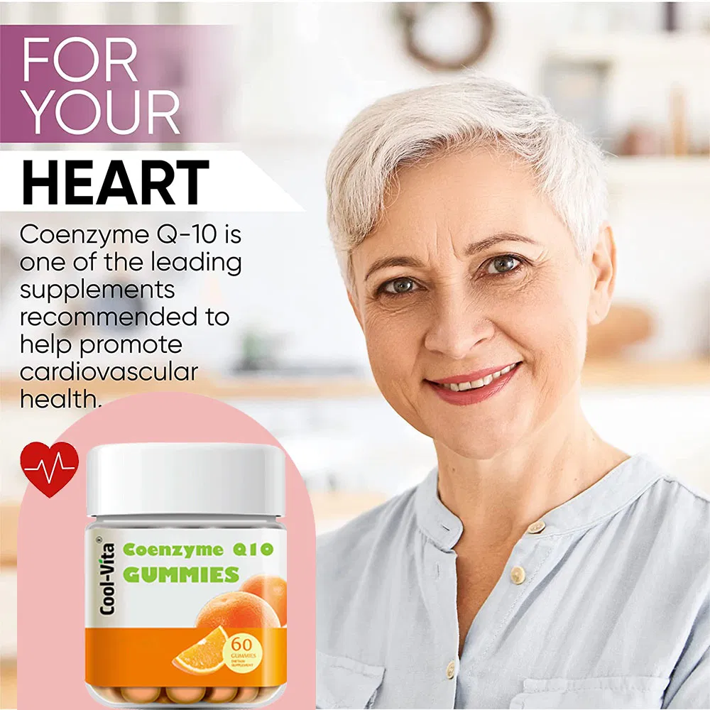 Vitaminas 100mg Coenzima Q10 Antioxidante Natural Suplemento Dietético Coq10 Gomas para a Saúde do Coração