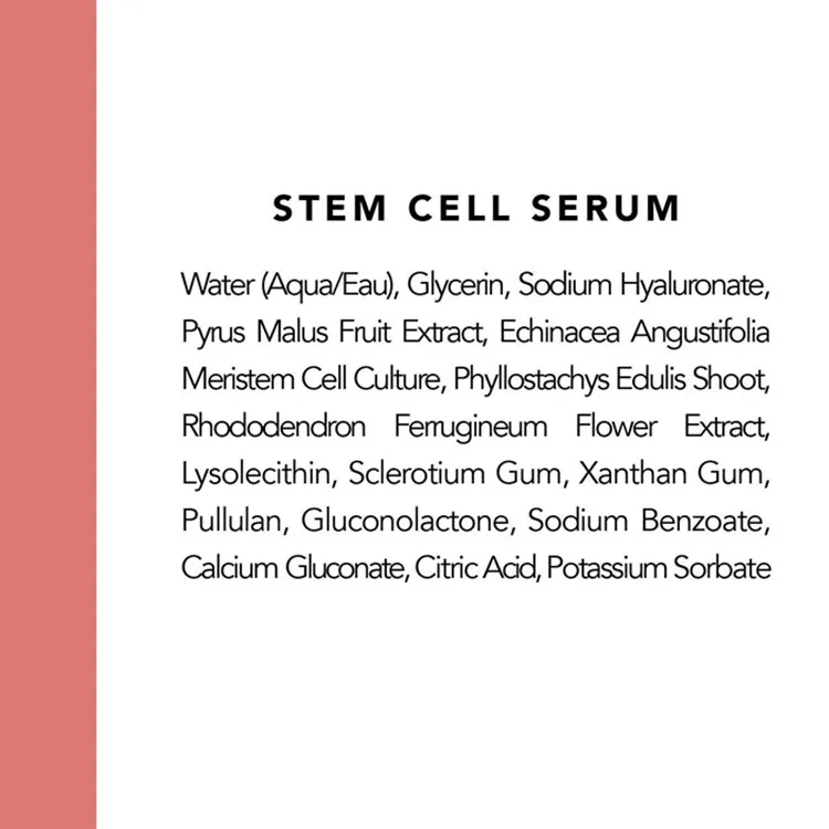 Sérum Hidratante e Umectante de Células-Tronco Botanicals Rejuvenescedoras de Marca Própria