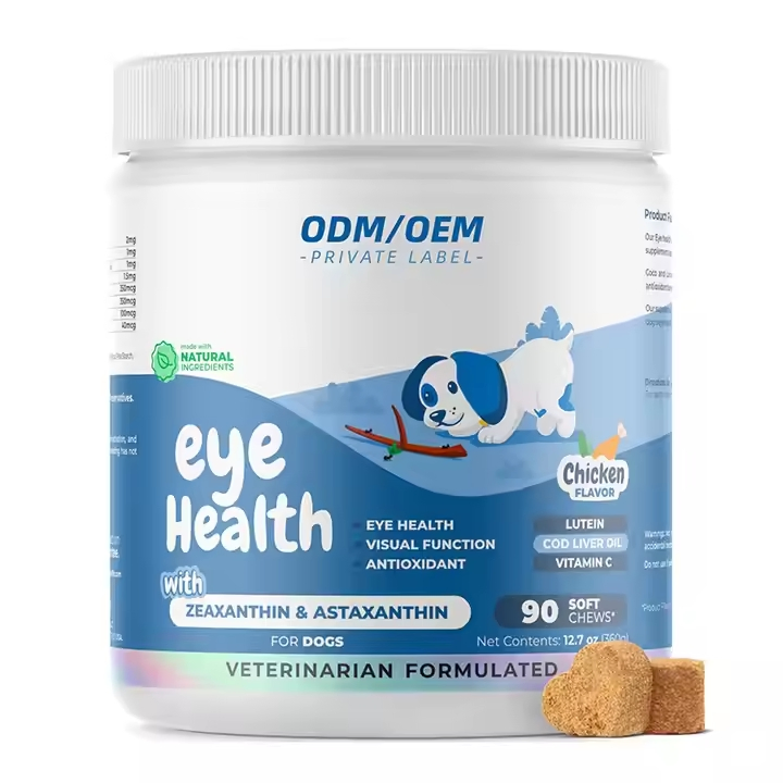 Suplemento Natural Personalizado para Cães - Suporte para Olhos e Visão, Antioxidante e Saúde Retinal