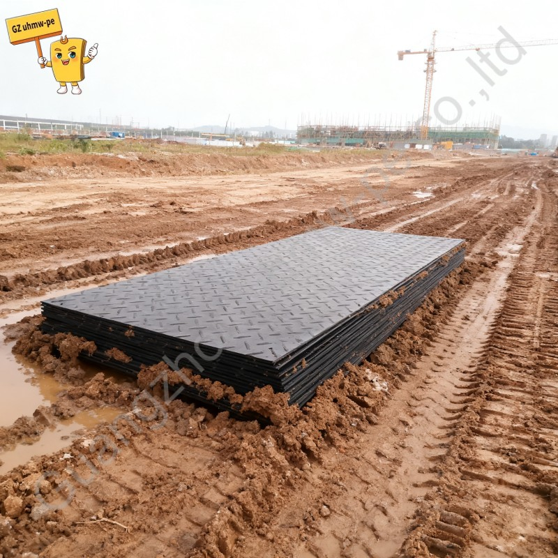 UV Resistance Blue Tan Plastic Flexible Beach Access Mat for Pathway