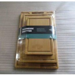 Customized Organic Bamboo Chopping Board Cutting Board Set of 3 for Home Use