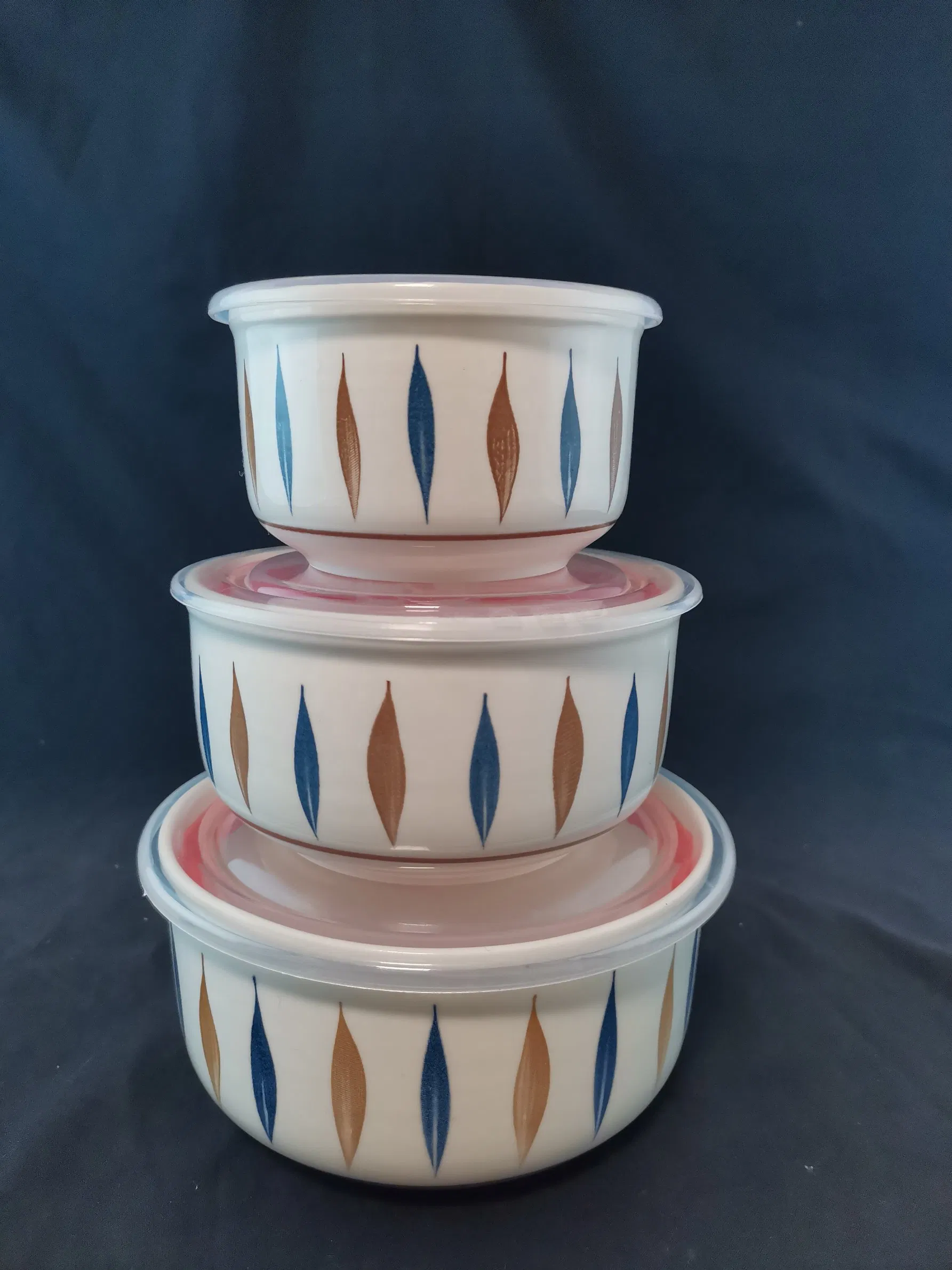 Porcelain Bowl Ceramic 3 PCS Bowl Set Stoneware Tableware 930ml/540ml/290ml Dinnerware