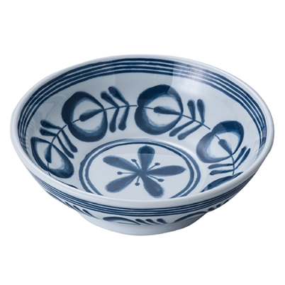 Best Selling Blue White Japanese Melamine Soup Bowl