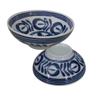 Best Selling Blue White Japanese Melamine Soup Bowl