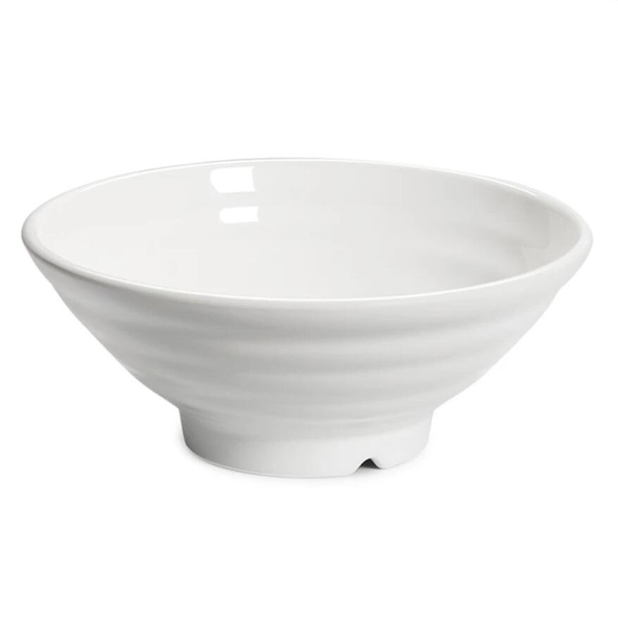 Round Ramen Melamine Bowl OEM Salad Food Plastic Fruit Bowl
