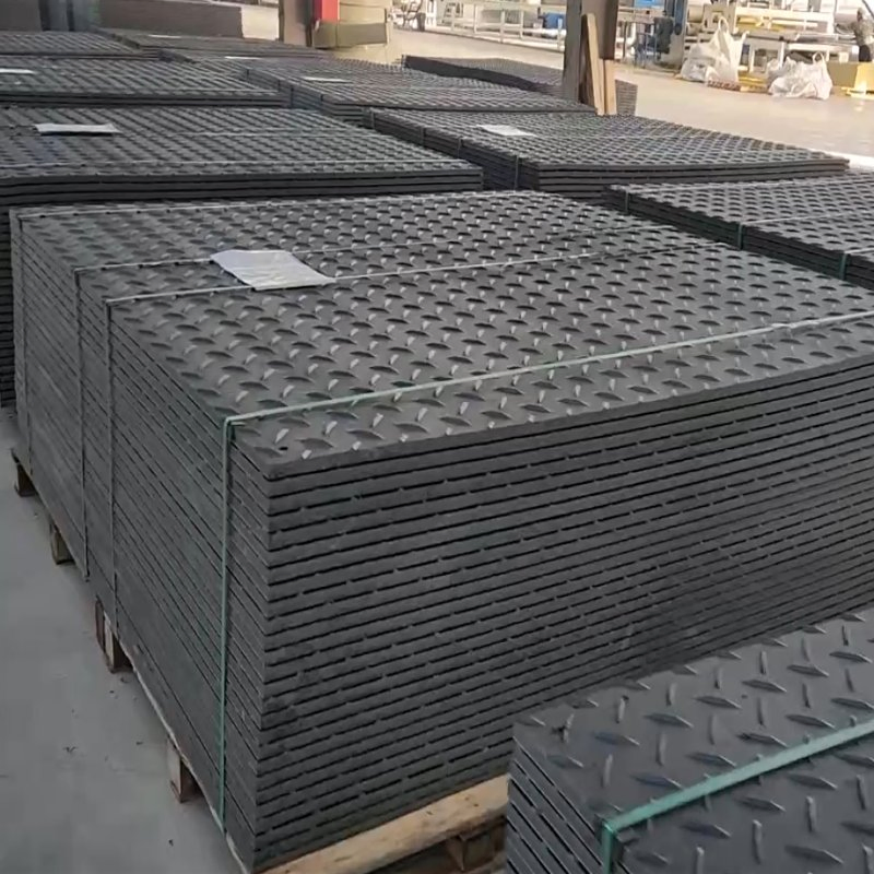 Car Parking Truck Custom Cutting Flexible HDPE UHMWPE Composite Ground Mat PE Plastic Grass Protection Road Mat