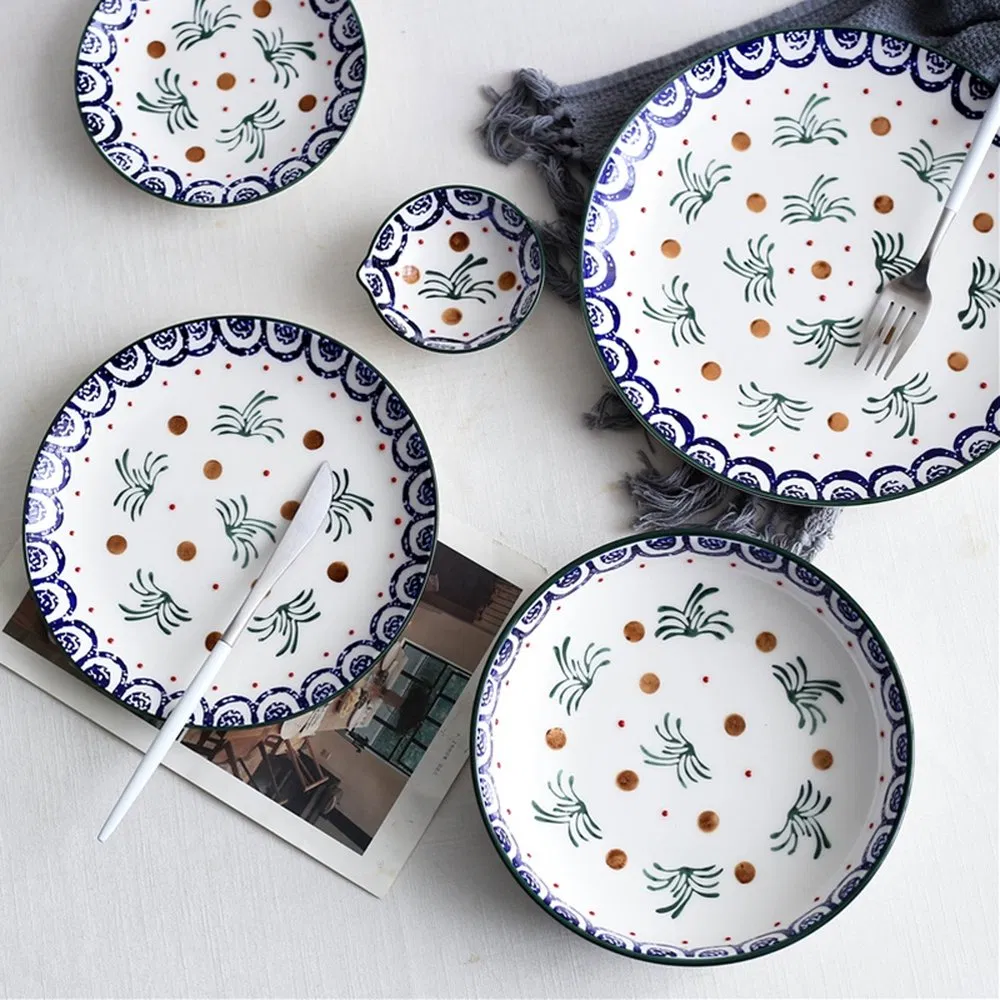 Firmly Built Anti Slip Ceramic Soup Plate for Cafes