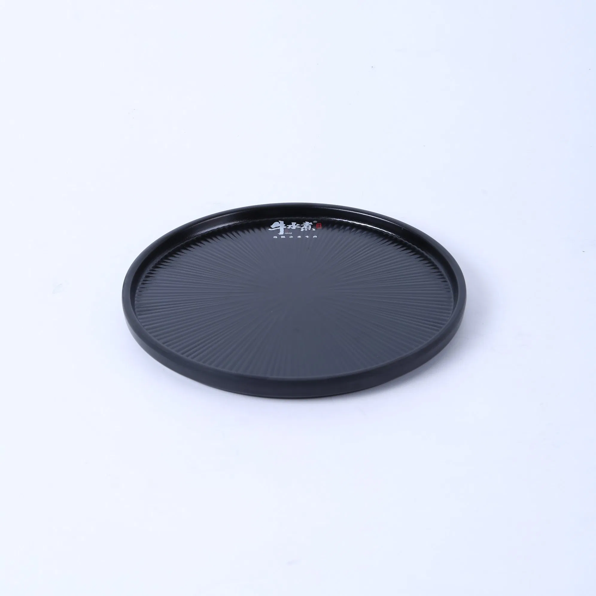 Sleek Black Matte Melamine Dinnerware Set for Contemporary Plate