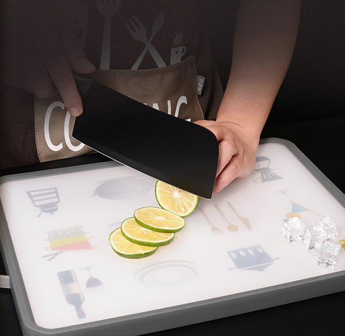 Wholesale Stainless Steel Non-Slip Double Side Use Chopping Board Multipurpose Use Double-Sided Chopping Board